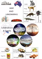 anteprima - Materiale per pittura e bricolage - Lapbook Australia - lezione riorganizzabile - Pagina 2