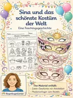 Vorschau - Arbeitsblätter - Zuhörgeschichte und Maskenbasteln zur Faschingszeit - Deckblatt