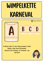 Vorschau - Poster - Wimpel Karneval/ Fasnacht / Fasching - Deckblatt