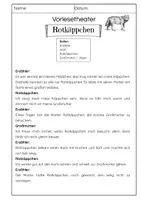 Vorschau - Arbeitsblätter - MÄRCHEN - Vorlesetheater (Rotkäppchen) - Seite 2