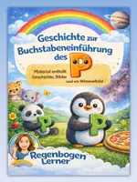 Vorschau - Bildkarten - Einführung P - Buchstaben Geschichte, Bilder und Wimmelbild - Deckblatt
