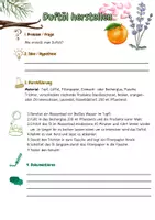 Vorschau - Arbeitsblätter - Experiment - Duftöl selbst herstellen (Klasse 9-10) - Deckblatt