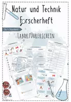 Vorschau - Unterrichtsreihen - Laborführerschein: Laborregeln, Laborgeräte, Gefahrenpiktogramme | für Unterstufe - Natur und Technik!!! | sofort einsetzbar - Deckblatt