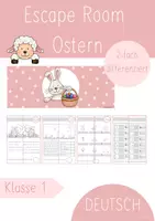 Vorschau - Arbeitsblätter - Escape Room Ostern Deutsch Klasse 1 - Deckblatt