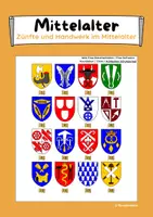 Vorschau - Arbeitsblätter - Zünfte und Handwerk im Mittelalter - Deckblatt
