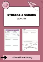 Vorschau - Arbeitsblätter - Einstieg zu Strecke und Gerade - Deckblatt