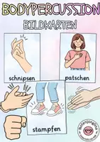 Vorschau - Poster - Bodypercussion Bildkarten Bewegung für zwischendurch - Deckblatt