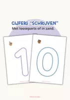 Voorbeeld - Cijfers schrijven - Kleuterateljee - Voorblad