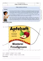 Vorschau - Arbeitsblätter - Fläche zwischen zwei Kurven berechnen - Deckblatt