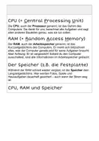 Vorschau - Mal- und Bastelvorlagen - Der Aufbau eines Computers: Interaktives Flipbook für Klasse 5/6 (Hardware, Software, EVA, Peripherie) - Seite 3
