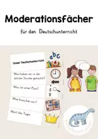 Vorschau - Anderer Materialtyp - Moderationsfächer für den Deutschunterricht - Deckblatt