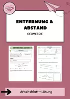 Vorschau - Arbeitsblätter - Einstieg zu Entfernung & Abstand - Deckblatt
