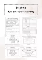 Vorschau - Arbeitsblätter - Fasching: Mias bunte Faschingsparty - Deckblatt