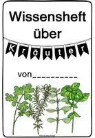 Vorschau - Arbeitsblätter - Wissensheft über Kräuter (Arbeitsblätter) - Seite 1