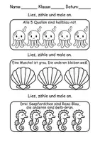 Vorschau - Arbeitsblätter - Materialpaket Tiere im Wasser Malen - DaZ/DaF/Kunst/Deutsch/Sachunterricht - Seite 2