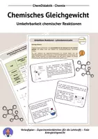 Vorschau - Stundenentwürfe - Einstieg Chemisches Gleichgewicht Umkehrbare Reaktionen - Deckblatt