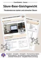Vorschau - Stundenentwürfe - Verlaufsplan Titrationskurven starker und schwacher Säuren - Deckblatt