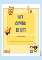 Vorschau - Arbeitsblätter - ist oder isst ? - Deckblatt