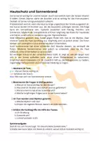 Vorschau - Arbeitsblätter - Hautpflege und Sonnenbrand - Textarbeit und Sketchnote - Seite 2