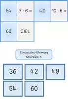 Vorschau - Arbeitsblätter - Einmaleins | Malreihe 6: Domino, „Finde mich“ & Würfel-Arbeitsblatt | 2. Klasse - Seite 2