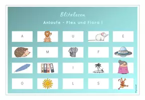Vorschau - Spiele - Blitzlesen - Anlaute/Laute Flex und Flora Paket 1 - Seite 3