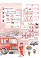 Vorschau - Mal- und Bastelvorlagen - Themenschwerpunkt Feuerwehr - Seite 1