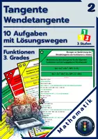 Vorschau - Arbeitsblätter - Wendetangente Fkt. 3. Grades | Aufgaben Lösungswege KAUFEN - Deckblatt