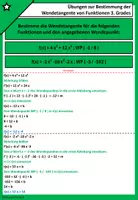 Vorschau - Arbeitsblätter - Wendetangente Fkt. 3. Grades | Aufgaben Lösungen - Seite 2