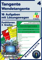 Vorschau - Arbeitsblätter - Wendetangente | Übungsaufgaben Fkt. 3. Grades KAUFEN - Deckblatt