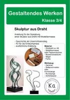 Vorschau - Stundenentwürfe - Skulpturen aus Draht Werken Klasse 3 und 4 - Deckblatt