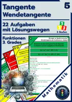 Vorschau - Arbeitsblätter - Wendetangente Fkt. 3. Grades | Aufgaben + Lösungen - Deckblatt