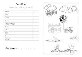 Vorschau - Arbeitsblätter - Lesespur Frühling - Wortebene & Satzebene - Flex und Flora - Seite 3