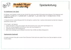 Vorschau - Spiele - Lernspiel zu ser, hay und estar / Preposiciones del lugar - Seite 2