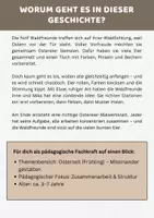 Vorschau - Bildkarten - Kamishibai Geschichte zu Ostern & Ostereier bemalen, Ostergeschichte für Kinder | 6 Bildkarten + Text A3 & A4 – 5 Waldfreunde - Seite 3