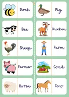 Vista previa - Juegos / Gamificación - Dominó animales de la granja en inglés - página 2