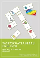 Vorschau - Spiele - Wortschatzaufbau Englisch – Spring – Legespiel - Deckblatt