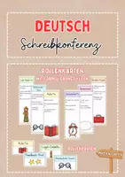 Vorschau - Merkblätter - Schreibkonferenz Rollenkarten vers. Versionen - Deckblatt