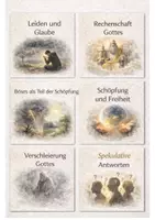 Vorschau - Präsentationen/Tafelbilder - Theodizee - Theodizee-Frage - Tafelkarten mit Begriffen und Bildern für Tafelbilder und Diskussionen (Klasse 9 10 11) - Deckblatt