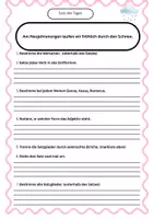Vorschau - Arbeitsblätter - Materialpaket Satz des Tages - Deckblatt