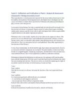 Vorschau - Klassenarbeiten - Pollination and Fertilisation – Experiment-Based Biology Test - Deckblatt