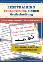 Vorschau - Fördermaterial/Inklusion - Olympia Spezial - Gewichtheben: Fehlerteufel Lesekarten Großschreibung - Seite 1