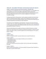 Vorschau - Klassenarbeiten - Gesundheit und Prävention – Klassenarbeit mit Alltagsbezug | Biologie SEK I - Deckblatt