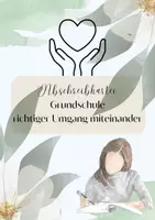 Vorschau - Aufgabenkarten - Abschreibkartei Grundschule richtiger Umgang miteinander - Deckblatt