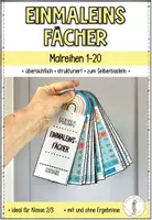 Vorschau - Fördermaterial/Inklusion - Einmaleinsfächer (1x1) - Malreihen 1-20 - Deckblatt
