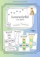 Vorschau - Mal- und Bastelvorlagen - Lesewürfel - Ich Du Wir und andere Lese-Varianten - Deckblatt
