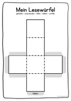Vorschau - Mal- und Bastelvorlagen - Lesewürfel - Ich Du Wir und andere Lese-Varianten - Seite 3