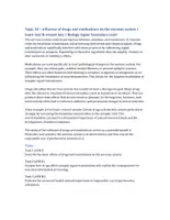 Vorschau - Lehrpläne/Lehrermaterial - Drugs and Medication Effects on the Nervous System – Biology Exam - Deckblatt
