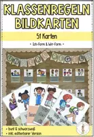 Vorschau - Poster - Klassenregeln Bildkarten (editierbar) - Ich-Form & Wir-Form - Deckblatt