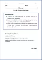 Vorschau - Arbeitsblätter - Materialpaket Lyrik – Expressionismus Oberstufe | 3 Klausuren mit Erwartungshorizonten - Seite 2