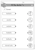 Vorschau - Arbeitsblätter - At the doctors´s Arbeitsblatt in Englisch differenziert (Arzt, Krankheiten) - Seite 2